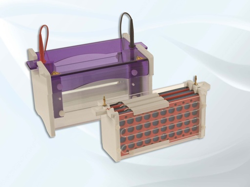 [SK6S443] Complete System for Mini Wide Vertical Electrophoresis & Blotting Including: Vertical Tank, Blotting Insert & Accessories.
